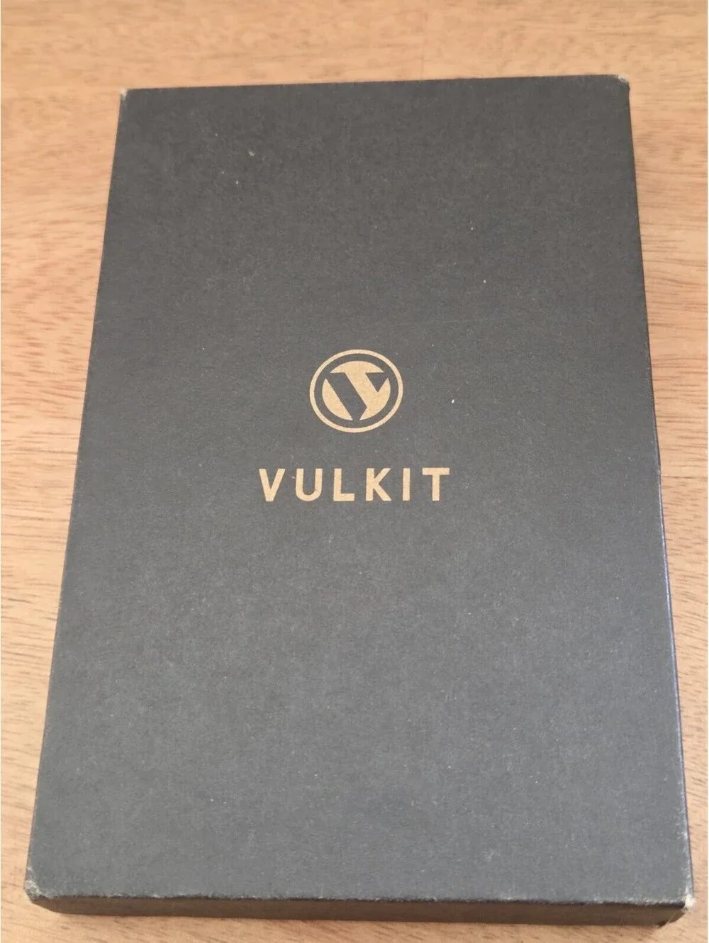 VULKIT Slim RFID Blocking Aluminum Card Holder Wallet Black Money Clip w/ Box